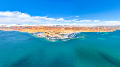 【&ldquo;飛閱&rdquo;中國】冬格措納湖冬景 空靈幽遠如夢境